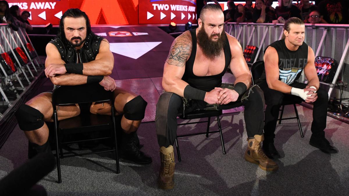 The Pack (Drew McIntyre, Braun Strowman, Dolph Ziggler) (source: WWE)
