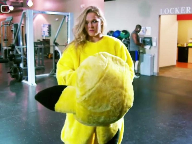 Ronda in Pikachu costume