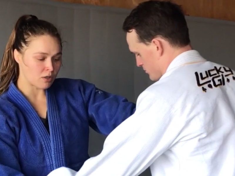 Rousey Foot Sweep Ouchi