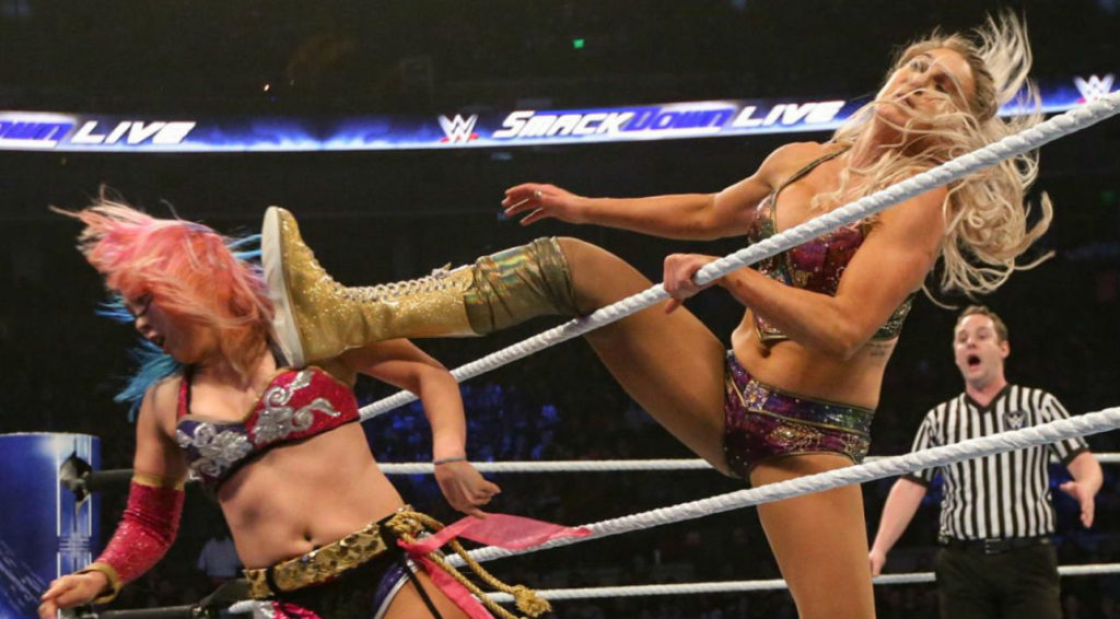 Asuka, Charlotte Flair (source: WWE)
