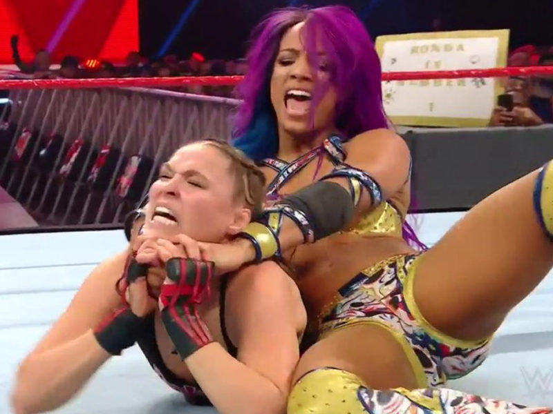 Ronda Rousey RAW Sasha Banks
