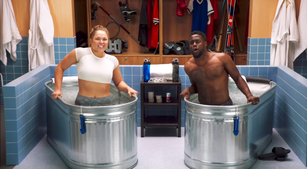 ronda rousey kevin hart cold as ballls