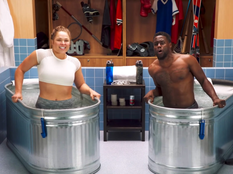 ronda rousey kevin hart cold as ballls