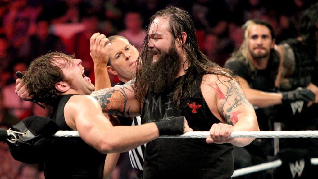 Dean Ambrose, Bray Wyatt, Seth Rollins (source: WWE)