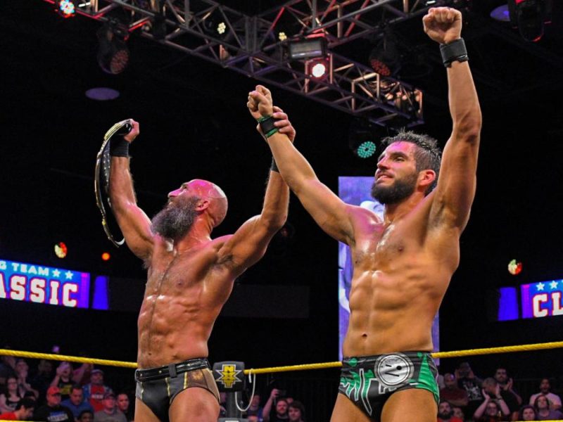Tommaso Ciampa and Johnny Gargano at Dusty Rhodes Tag Team Classic