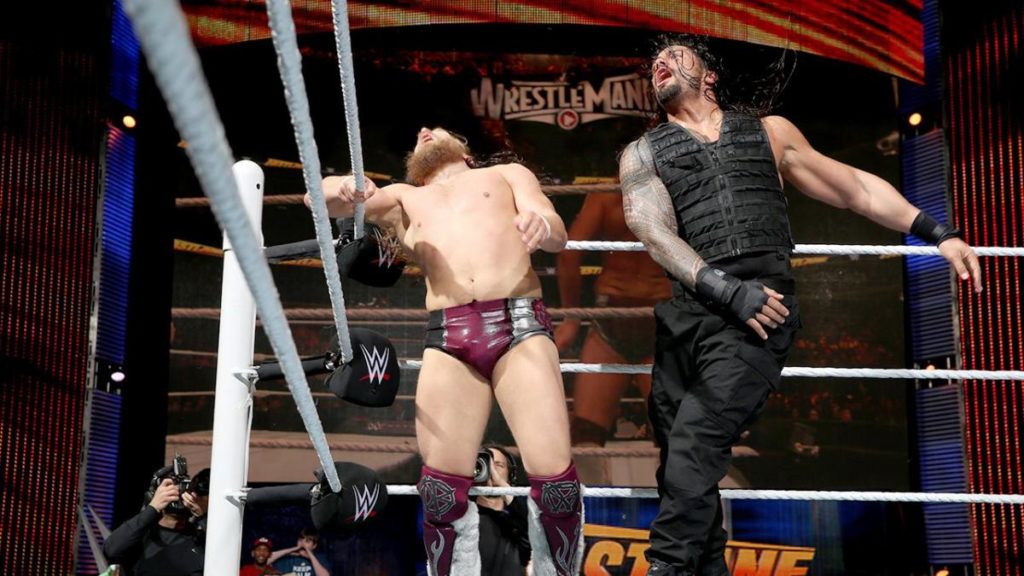 Daniel Bryan, Roman Reigns (source: WWE)