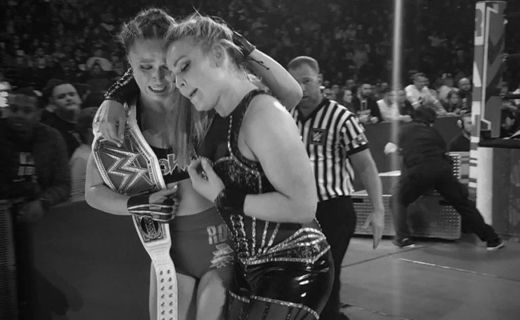 Ronda Rousey, Natalya (source: WWE)