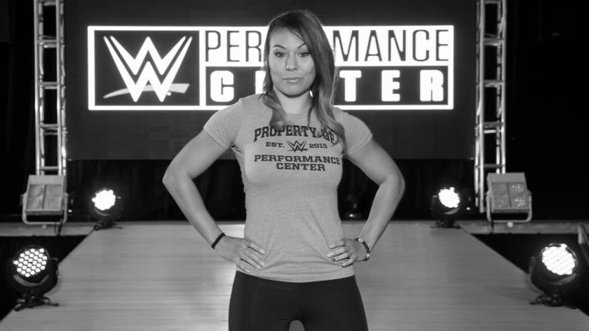 Mia Yim at the Performance Center (source: WWE)