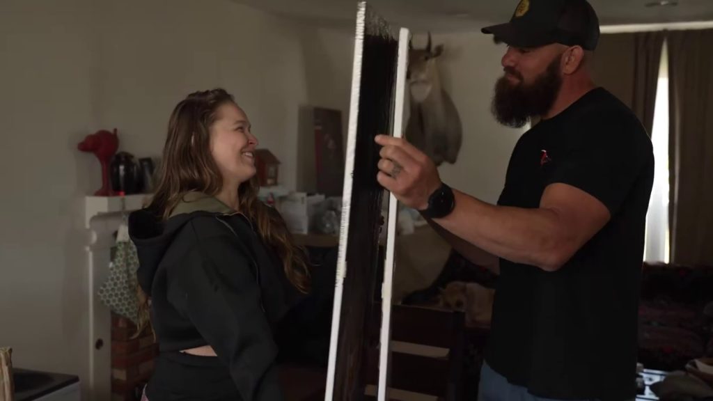 Ronda Rousey, Travis Browne, and  overtly sexual painting puppetry